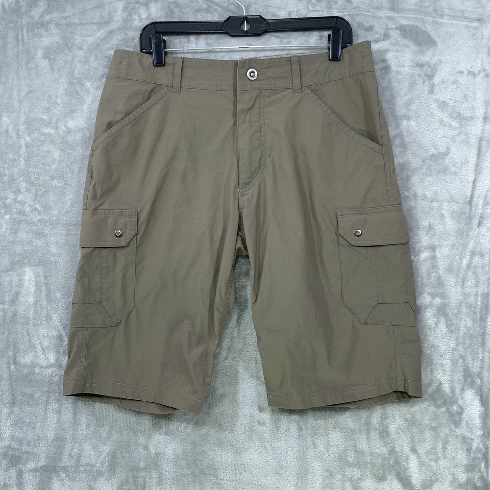 Kuhl Renegade Shorts Mens Size 40‎ Olive Cargo Hiking Outdoors Style 5136 Nylon